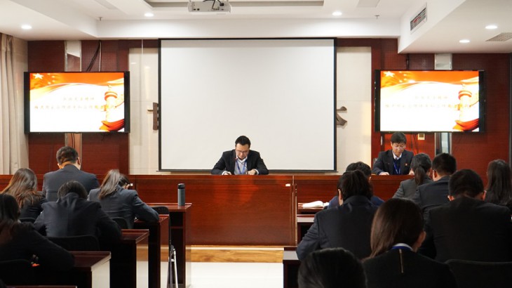 担保集团召开宪法专题宣讲会