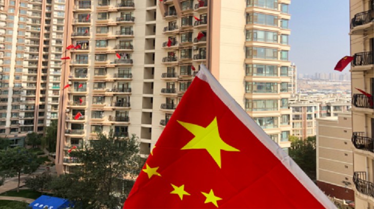 国旗飘扬驻我心，志愿防疫勇担当