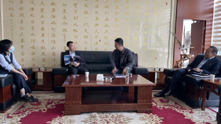 金融资本集团谢瑾仁总经理一行前往担保集团重点企业调研