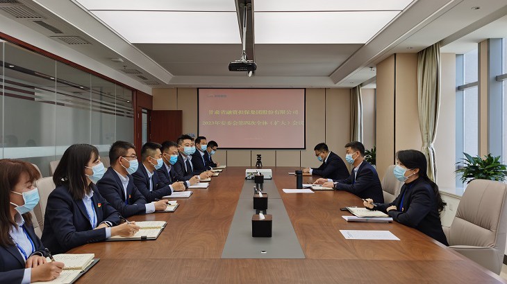 “三抓三促”在行动|担保集团组织召开2023年安委会 第四次全体（扩大）会议