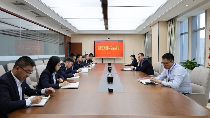 担保集团召开党总支委员会（扩大）会议安排部署党纪学习教育