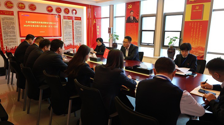 11月7日，担保集团召开安委会2024年第六次全体（扩大）会议，党支部副书记、总经理、安委会副主任高健主持会议，公司安委会成员，各子（分）公司、各部门负责人参加。会议学习了集团公司第三季度安全生产检查