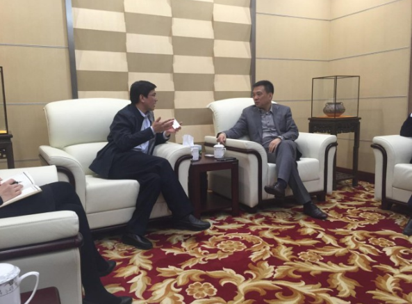 省融资担保集团与招行兰州分行进行业务会谈