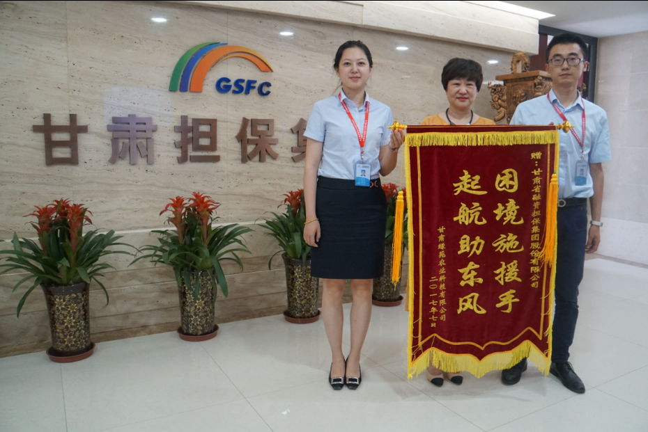 心系企业显真情，企业感恩送锦旗