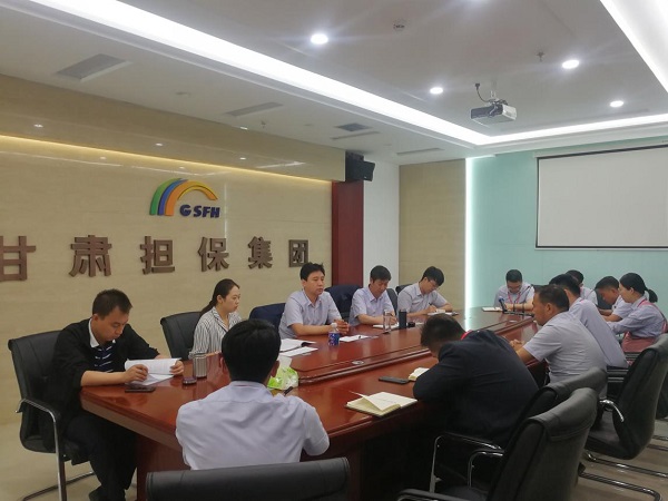 担保集团常务副总经理谢景龙一行赴张掖分公司调研